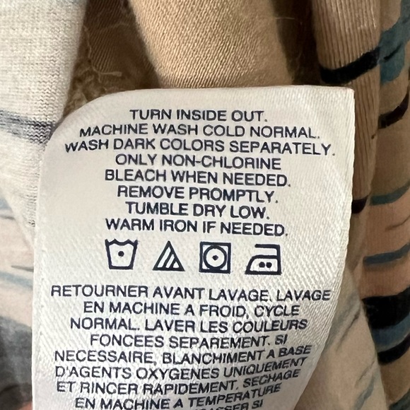 Lands End Lightweight Long Striped Cardigan with Pockets - Small - Picture 14 of 15